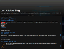 Tablet Screenshot of lostaddictsblog.com